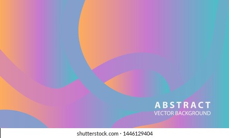 Abstract curve line wave background - vector