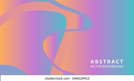 Abstract curve line wave background - vector