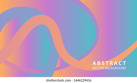 Abstract curve line wave background - vector