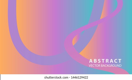 Abstract curve line wave background - vector