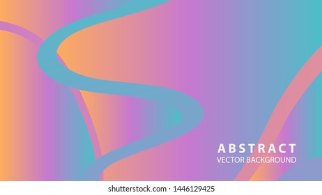 Abstract curve line wave background - vector
