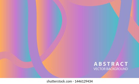 Abstract curve line wave background - vector
