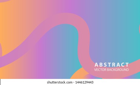 Abstract curve line wave background - vector