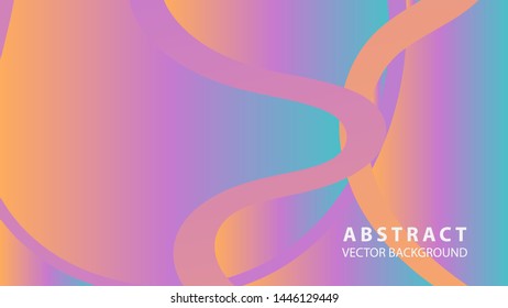 Abstract curve line wave background - vector
