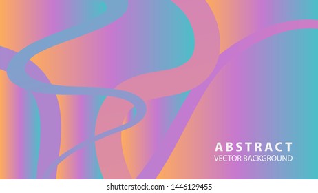 Abstract curve line wave background - vector