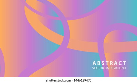 Abstract curve line wave background - vector