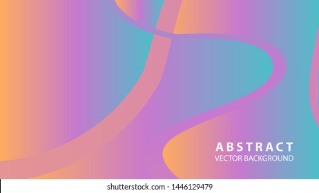 Abstract curve line wave background - vector
