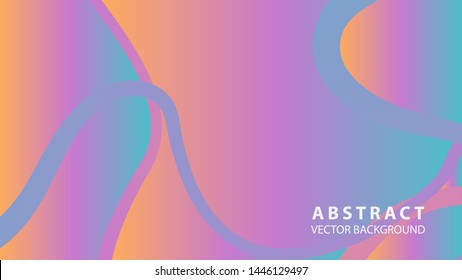Abstract curve line wave background - vector
