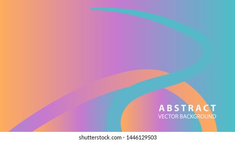 Abstract curve line wave background - vector