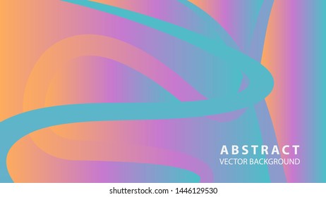 Abstract curve line wave background - vector