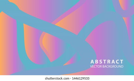 Abstract curve line wave background - vector