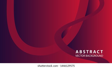 Abstract curve line wave background - vector