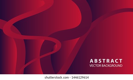 Abstract curve line wave background - vector