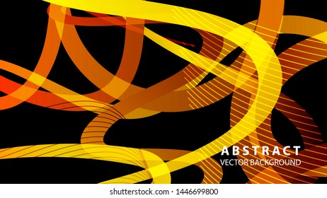 Abstract curve line wave background - vector
