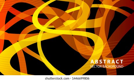 Abstract curve line wave background - vector
