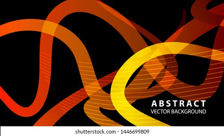 Abstract curve line wave background - vector
