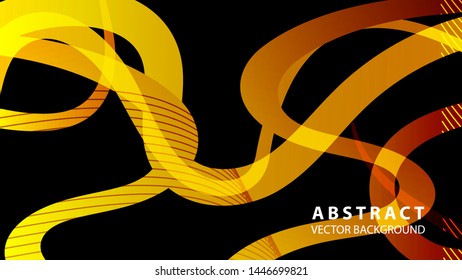 Abstract curve line wave background - vector