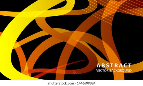Abstract curve line wave background - vector