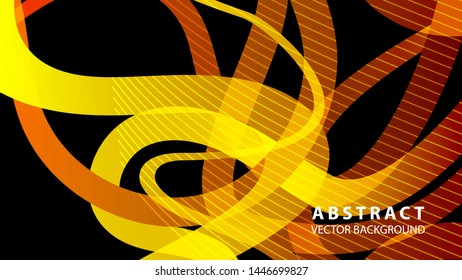 Abstract curve line wave background - vector