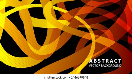 Abstract curve line wave background - vector