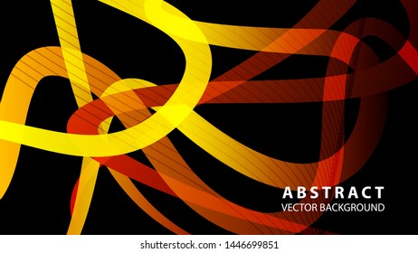 Abstract curve line wave background - vector