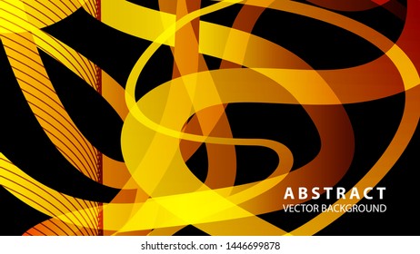 Abstract curve line wave background - vector