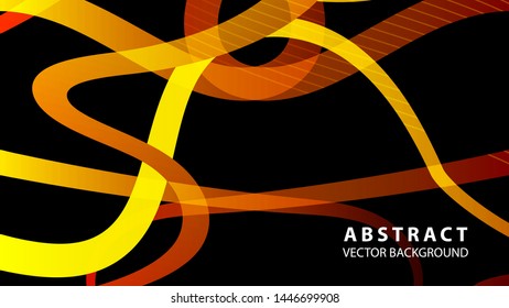 Abstract curve line wave background - vector