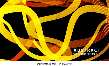 Abstract curve line wave background - vector