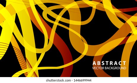 Abstract curve line wave background - vector