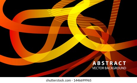 Abstract curve line wave background - vector