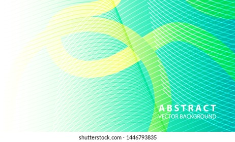 Abstract curve line wave background - vector