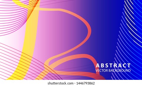 Abstract curve line wave background - vector