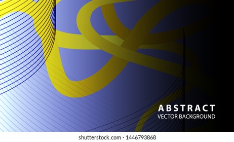 Abstract curve line wave background - vector