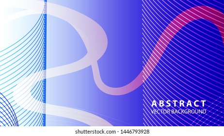 Abstract curve line wave background - vector