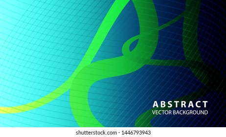 Abstract curve line wave background - vector