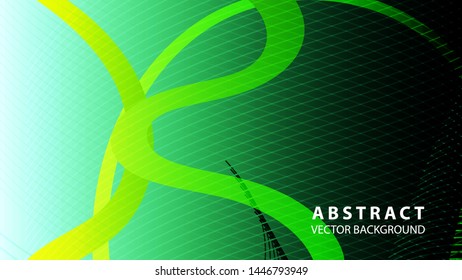 Abstract curve line wave background - vector