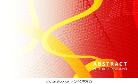 Abstract curve line wave background - vector