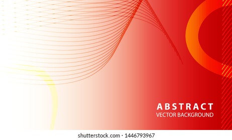 Abstract curve line wave background - vector