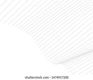 Abstract curve lines. Architectural drawing. Geometric background