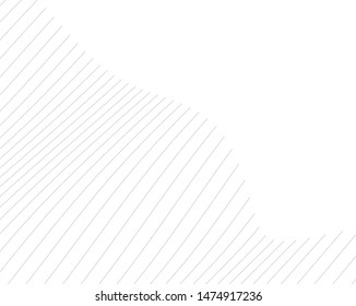 Abstract curve lines. Architectural drawing. Geometric background