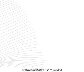 Abstract curve lines. Architectural drawing. Geometric background