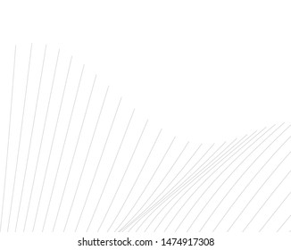 Abstract curve lines. Architectural drawing. Geometric background
