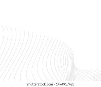 Abstract curve lines. Architectural drawing. Geometric background