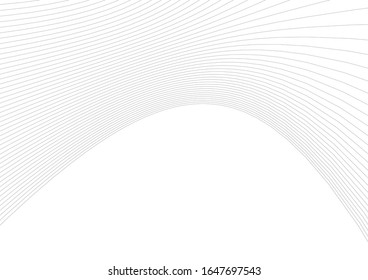 Abstract curve lines. Architectural drawing. Geometric background