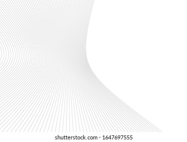 Abstract curve lines. Architectural drawing. Geometric background