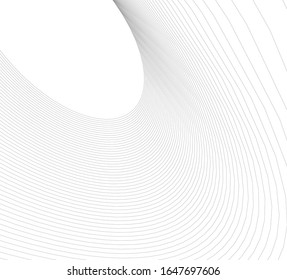 Abstract Curve Lines Architectural Drawing Geometric Stock Vector ...