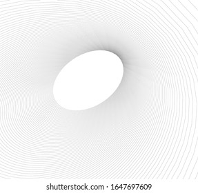 Abstract curve lines. Architectural drawing. Geometric background