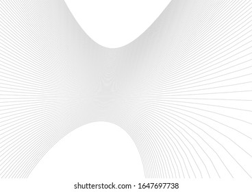 Abstract curve lines. Architectural drawing. Geometric background