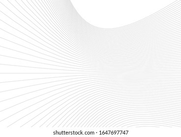 Abstract curve lines. Architectural drawing. Geometric background
