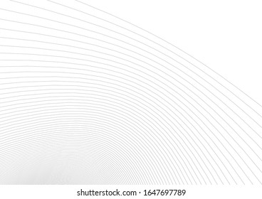 Abstract curve lines. Architectural drawing. Geometric background